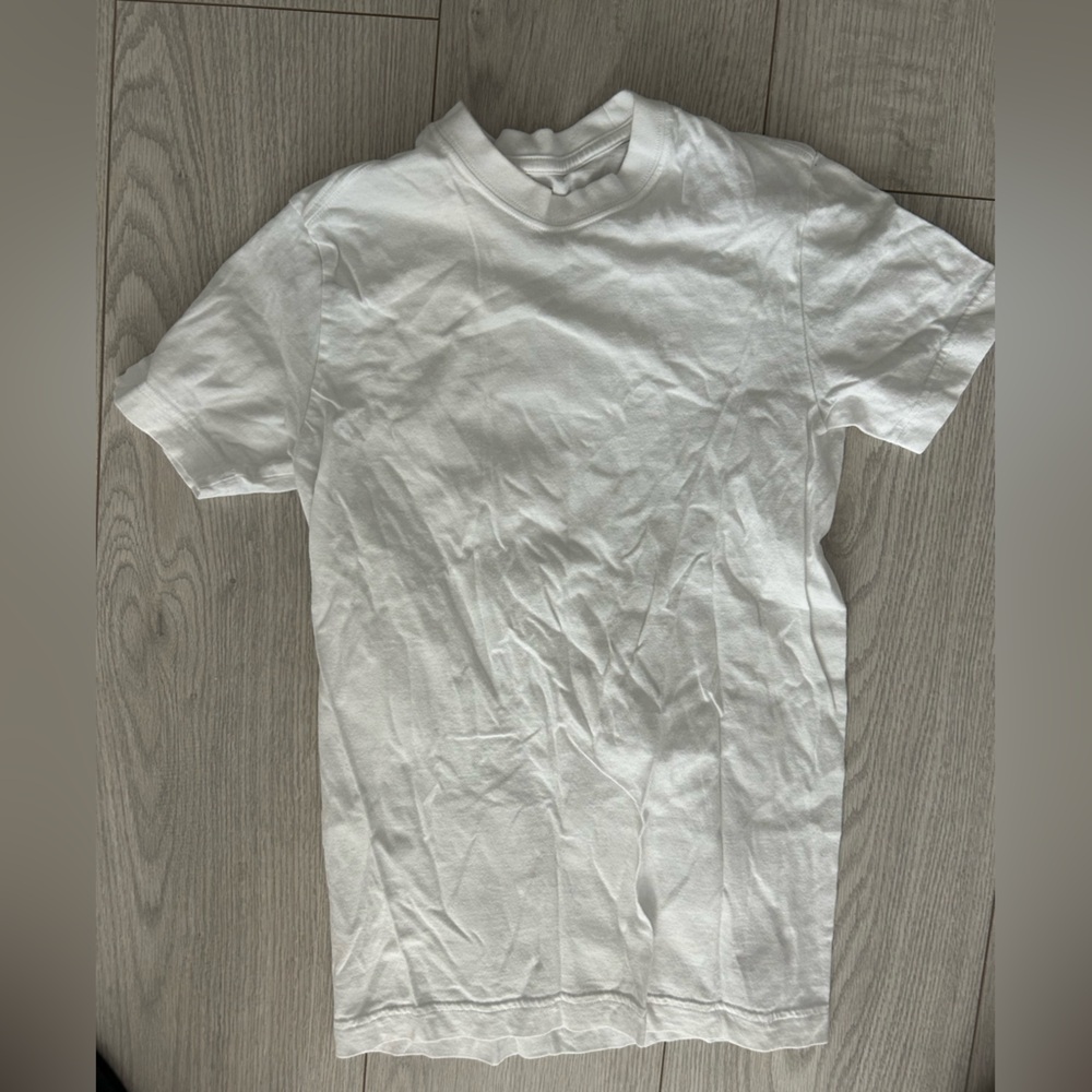 Muji Soft White Crew Neck Tee